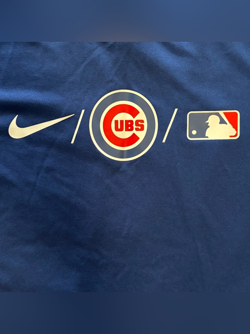 Nike Chicago Cubs MLB Dri‑FIT Long‑Sleeve Tee – Youth Medium (10/12)